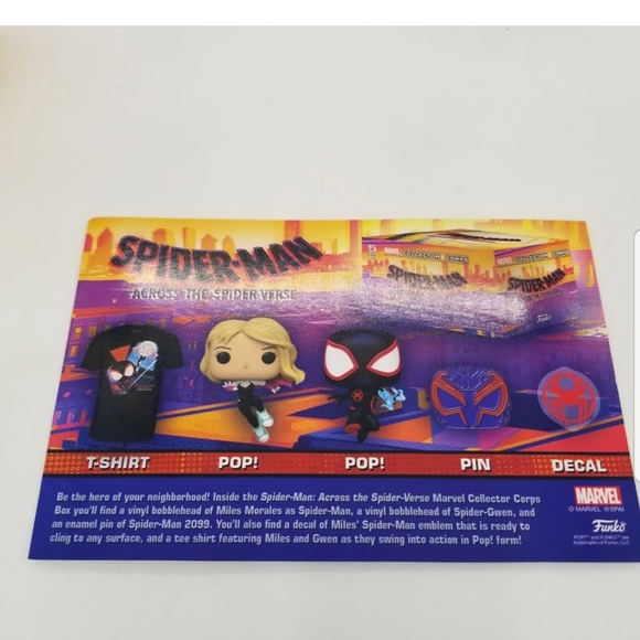 Funko Spider-Man Across the Spider-Verse Marvel Collector Corps Box Size XL NEW - Picture 15 of 15